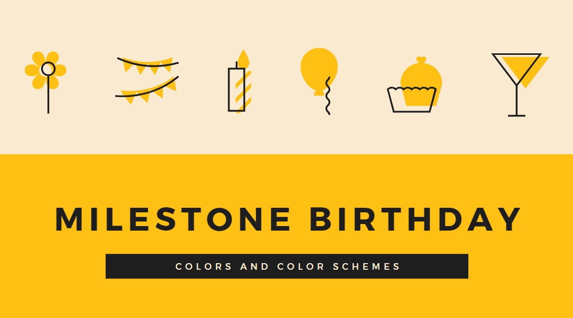 milestone birthday colors